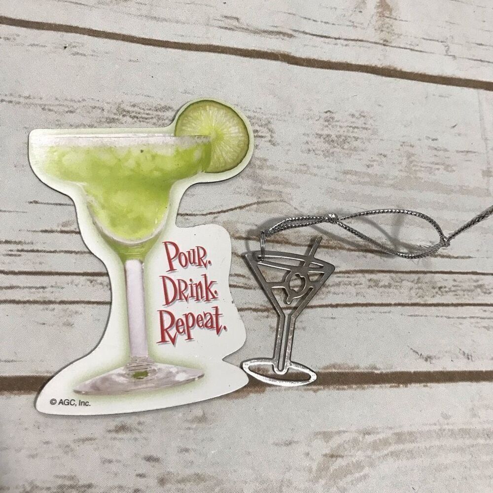 Pour Drink Repeat Margarita‎ Martini Magnet and Ornament Decor